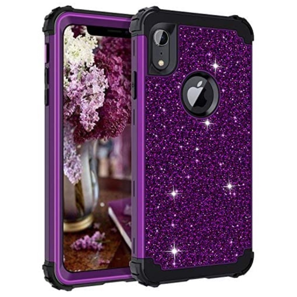 📱LONTECT iPhone XR Case💜 Shiny Purple